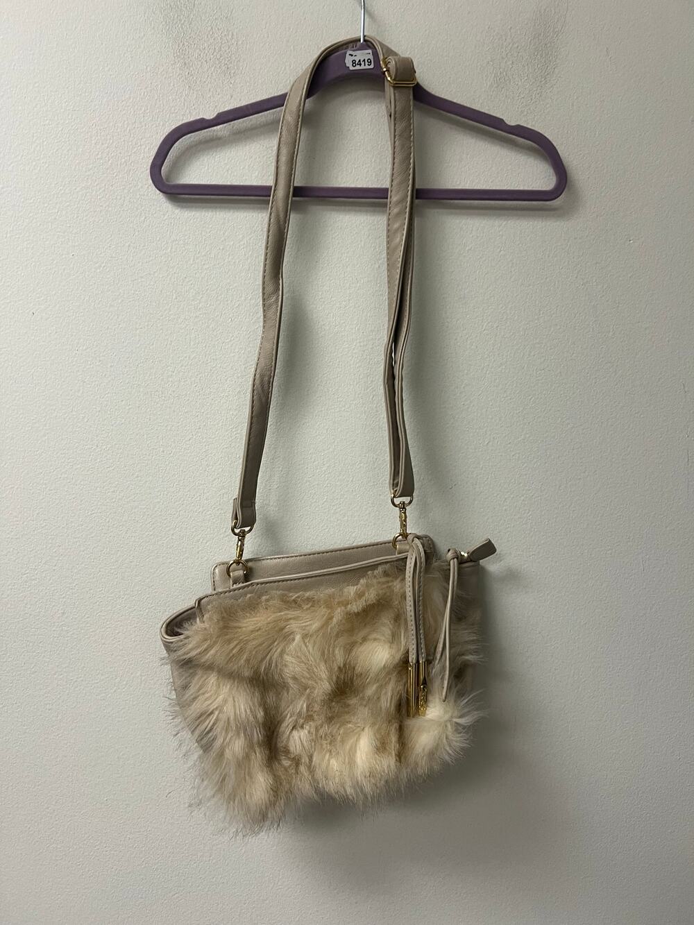 Carlos Faux Fur Purse